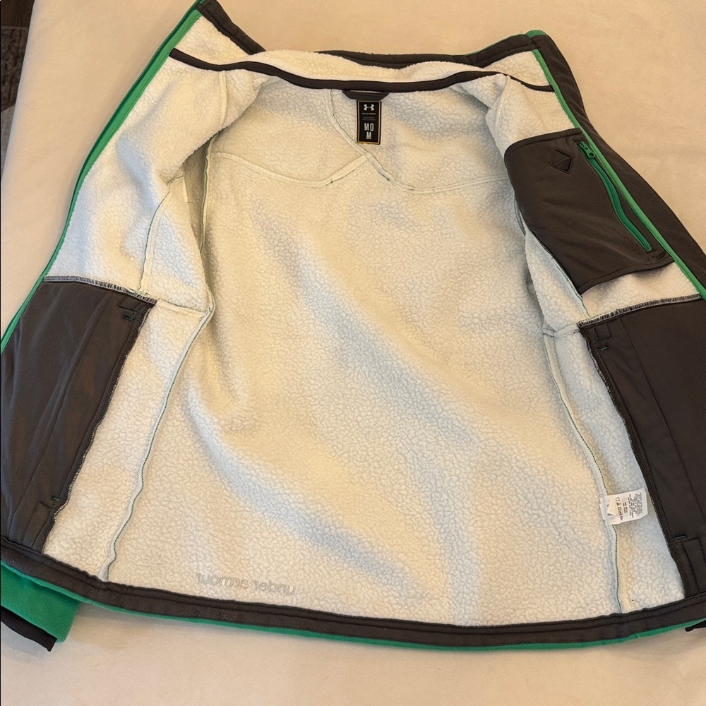 Under Armour Storm Vibrant Green Full-Zip Jacket, sz M - Picture 12 of 15